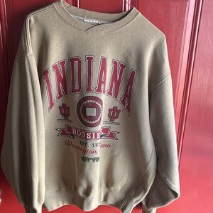 Vintage Indiana Hoosiers Beige Crewneck Sweatshirt